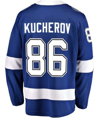 Men's Nikita Kucherov Blue Tampa Bay Lightning Home Breakaway Player Jersey $57.81 Jersey