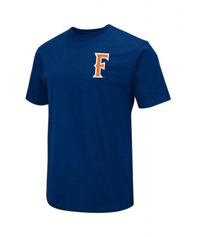 Men's Navy Cal State Fullerton Titans Baseball On-Deck 2-Hit T-shirt $23.19 T-Shirts