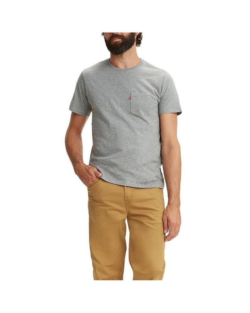 Men's Classic Pocket Short Sleeve Crewneck T-shirt PD04 $20.99 T-Shirts