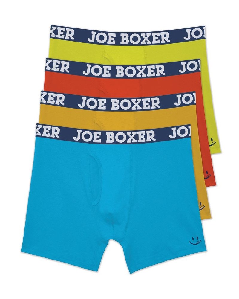 Men's Fun Stretch Boxer Briefs, 4 Piece Set $24.00 Underwear