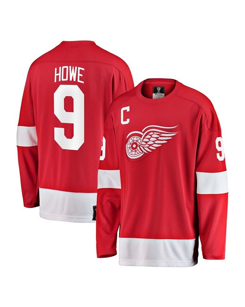 Men's Gordie Howe Red Detroit Red Wings Premier Breakaway Retired Player Jersey $54.00 Jersey