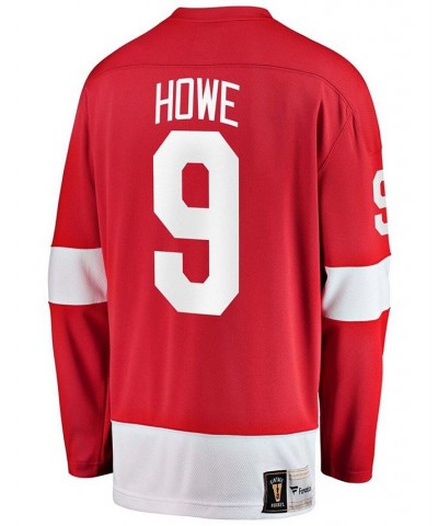 Men's Gordie Howe Red Detroit Red Wings Premier Breakaway Retired Player Jersey $54.00 Jersey