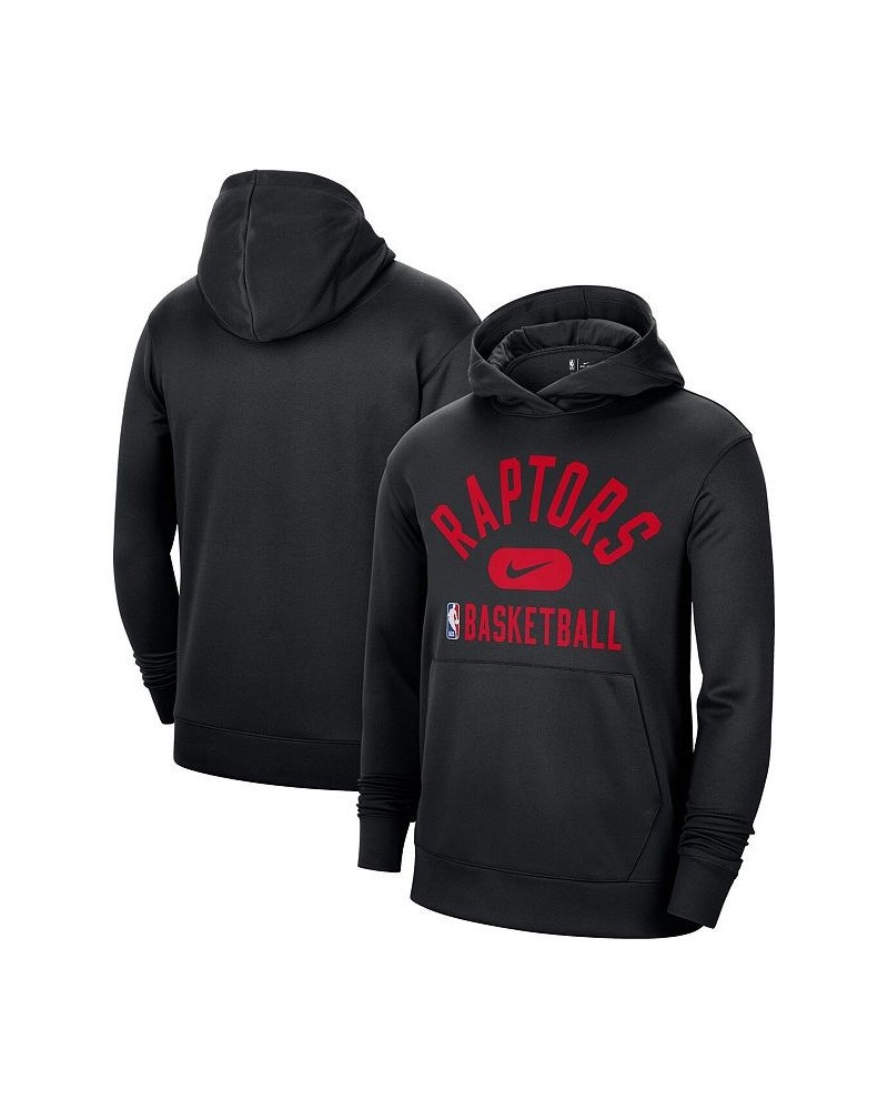 Men's Black Toronto Raptors 2021-2022 Spotlight On Court Performance Practice Pullover Hoodie $26.04 Sweatshirt