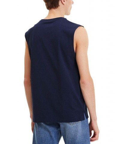 Men's Ess Sleeveless T-Shirt Blue $14.95 T-Shirts