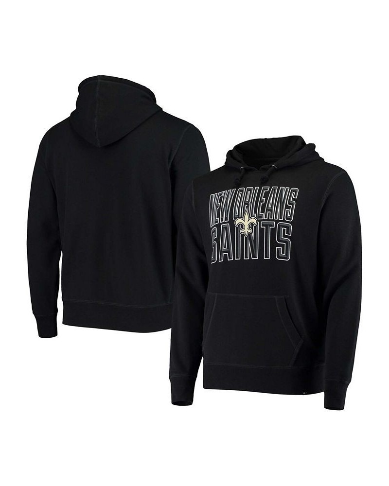 Men's Black New Orleans Saints Bevel Pullover Hoodie $31.34 Sweatshirt