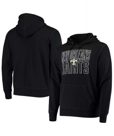 Men's Black New Orleans Saints Bevel Pullover Hoodie $31.34 Sweatshirt