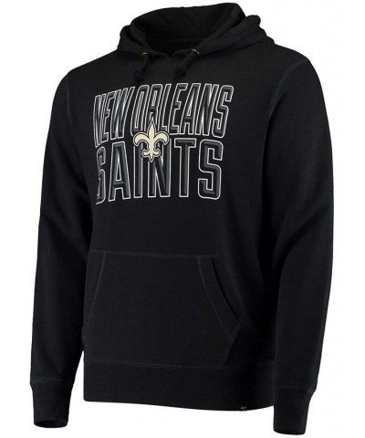 Men's Black New Orleans Saints Bevel Pullover Hoodie $31.34 Sweatshirt