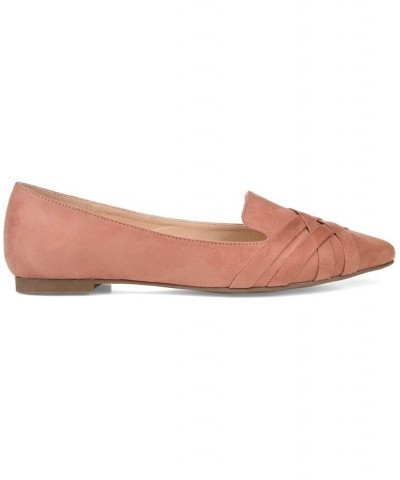 Women's Mindee Criss-Cross Flats Blush $38.40 Shoes