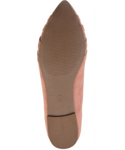 Women's Mindee Criss-Cross Flats Blush $38.40 Shoes