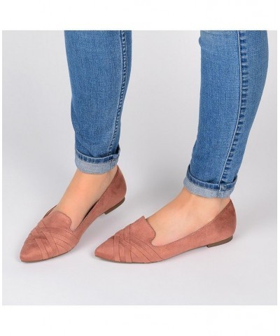 Women's Mindee Criss-Cross Flats Blush $38.40 Shoes