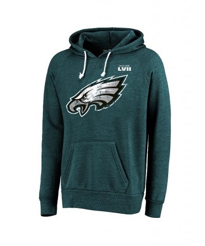 Men's Threads Jalen Hurts Midnight Green Philadelphia Eagles Super Bowl LVII Name and Number Pullover Hoodie $41.00 Sweatshirt