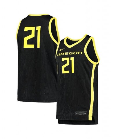 Men's 21 Black Oregon Ducks Team Replica Basketball Jersey $40.80 Jersey