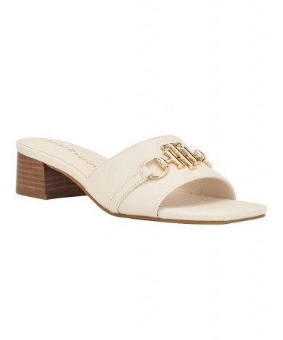 Women's Pippe Stacked Heel Slide-on Sandals Tan/Beige $37.92 Shoes