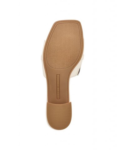 Women's Pippe Stacked Heel Slide-on Sandals Tan/Beige $37.92 Shoes