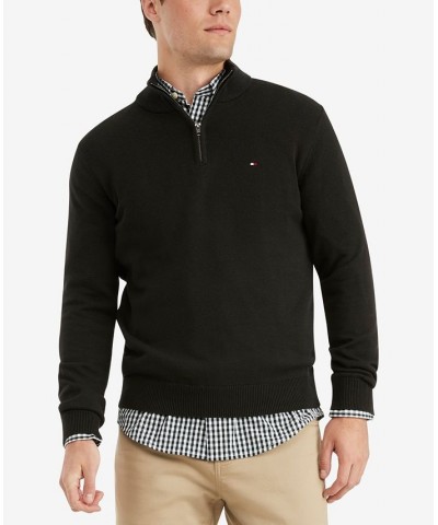 Men's Signature Solid Quarter-Zip Sweater PD02 $28.27 Sweaters