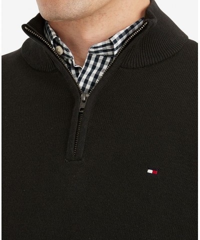 Men's Signature Solid Quarter-Zip Sweater PD02 $28.27 Sweaters