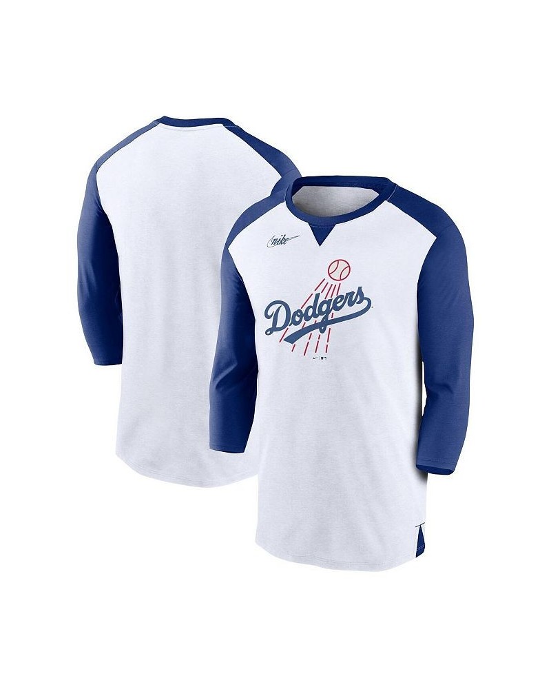 Men's White, Royal Los Angeles Dodgers Rewind 3/4-Sleeve T-shirt $22.00 T-Shirts