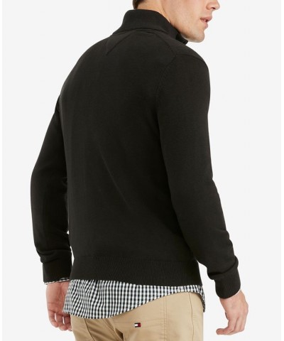 Men's Signature Solid Quarter-Zip Sweater PD02 $28.27 Sweaters