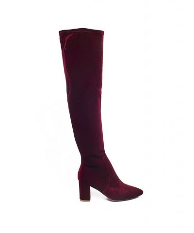 Women's Malia Extra Wide Calf Block Heels Over-The-Knee Boots - Extended sizes 10-14 PD05 $36.23 Shoes