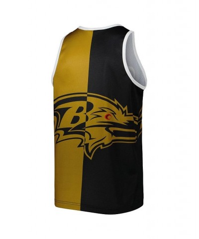 Men's Ray Lewis Black, Gold Baltimore Ravens Retired Player Graphic Tank Top $42.75 T-Shirts