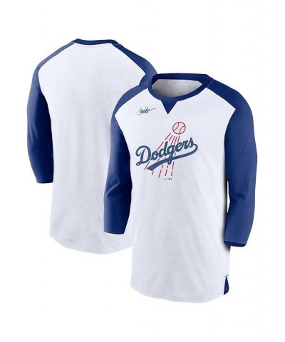 Men's White, Royal Los Angeles Dodgers Rewind 3/4-Sleeve T-shirt $22.00 T-Shirts