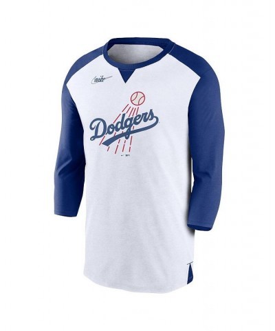 Men's White, Royal Los Angeles Dodgers Rewind 3/4-Sleeve T-shirt $22.00 T-Shirts