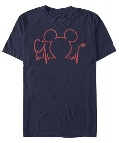 Men's Mickey Classic Nurse Day Short Sleeve T-shirt Blue $16.80 T-Shirts