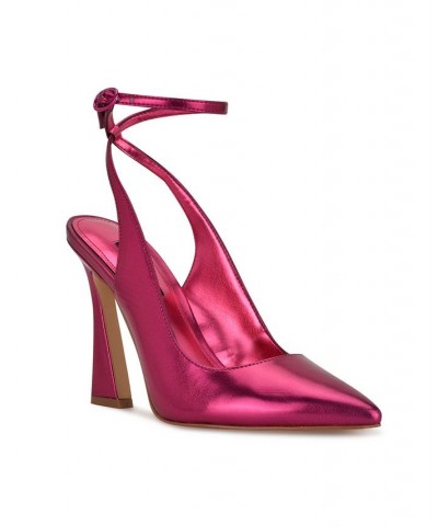 Women's Tabita Tapered Heel Pointy Toe Dress Pumps Pink $35.70 Shoes