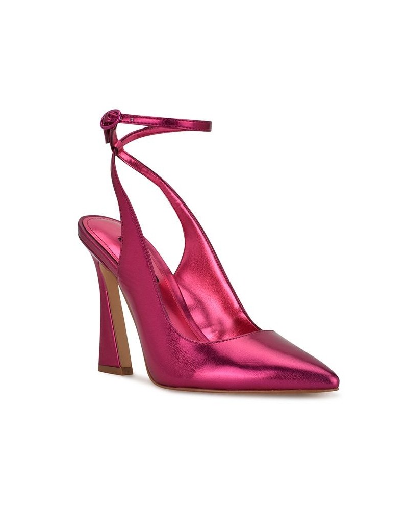 Women's Tabita Tapered Heel Pointy Toe Dress Pumps Pink $35.70 Shoes