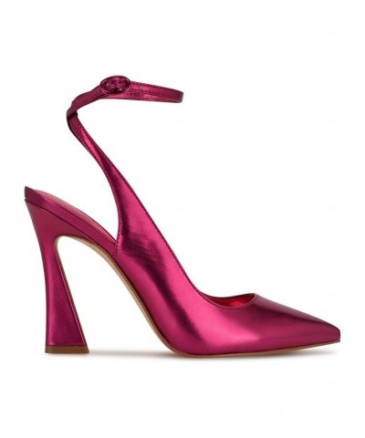 Women's Tabita Tapered Heel Pointy Toe Dress Pumps Pink $35.70 Shoes