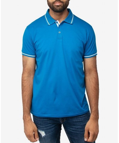 Men's Basic Short Sleeve Rib Polo Shirt PD09 $21.07 Polo Shirts