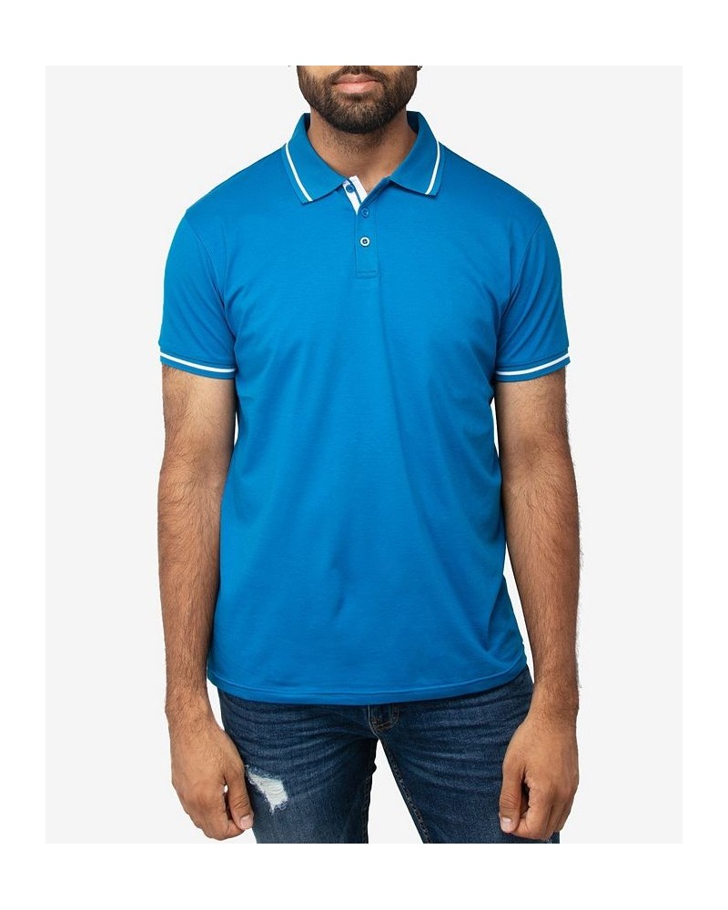 Men's Basic Short Sleeve Rib Polo Shirt PD09 $21.07 Polo Shirts