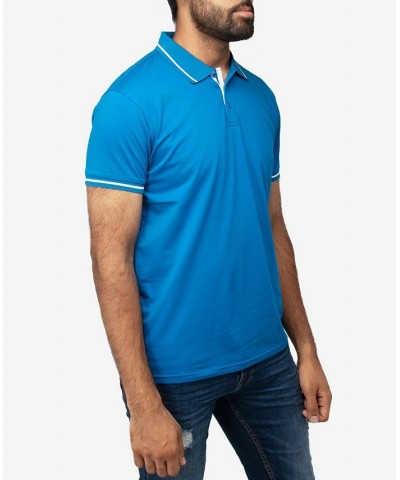 Men's Basic Short Sleeve Rib Polo Shirt PD09 $21.07 Polo Shirts