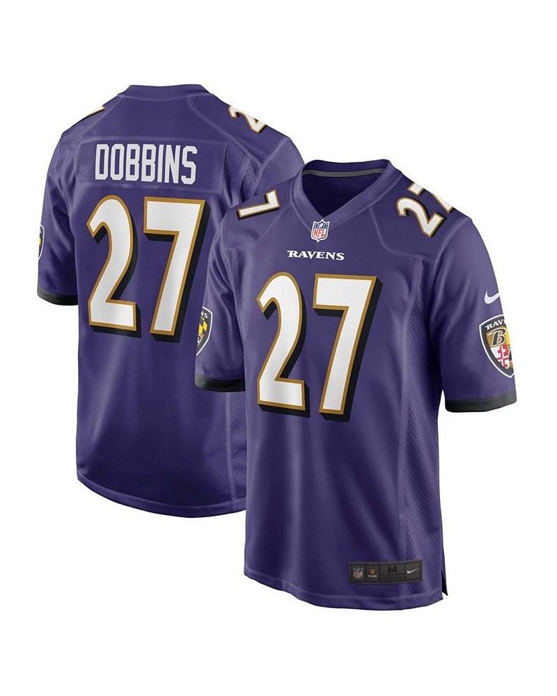 Men's J.K. Dobbins Purple Baltimore Ravens Game Team Jersey $44.80 Jersey