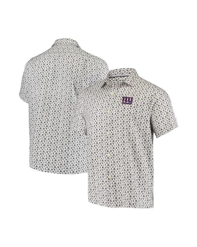 Men's White New York Giants Baja Mar Woven Button-Up Shirt $46.50 Shirts