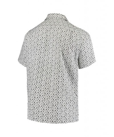 Men's White New York Giants Baja Mar Woven Button-Up Shirt $46.50 Shirts