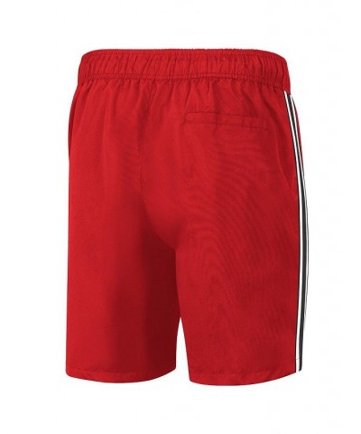 Men's Red Chicago Bulls Sand Beach Volley Swim Shorts $28.59 Swimsuits