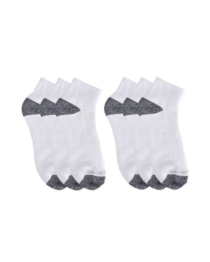 Men's Cushioned Quarter Crew Socks, Pack of 6 PD02 $10.00 Socks