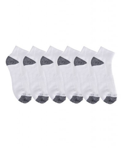 Men's Cushioned Quarter Crew Socks, Pack of 6 PD02 $10.00 Socks