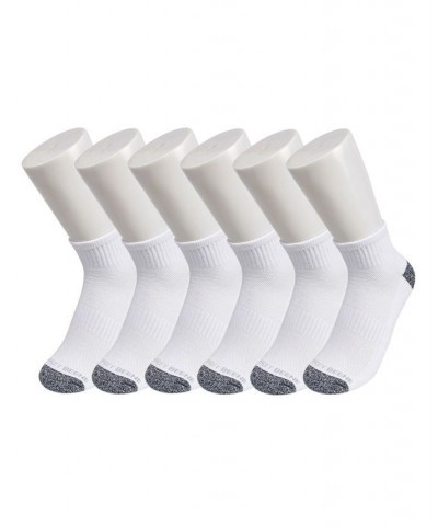 Men's Cushioned Quarter Crew Socks, Pack of 6 PD02 $10.00 Socks