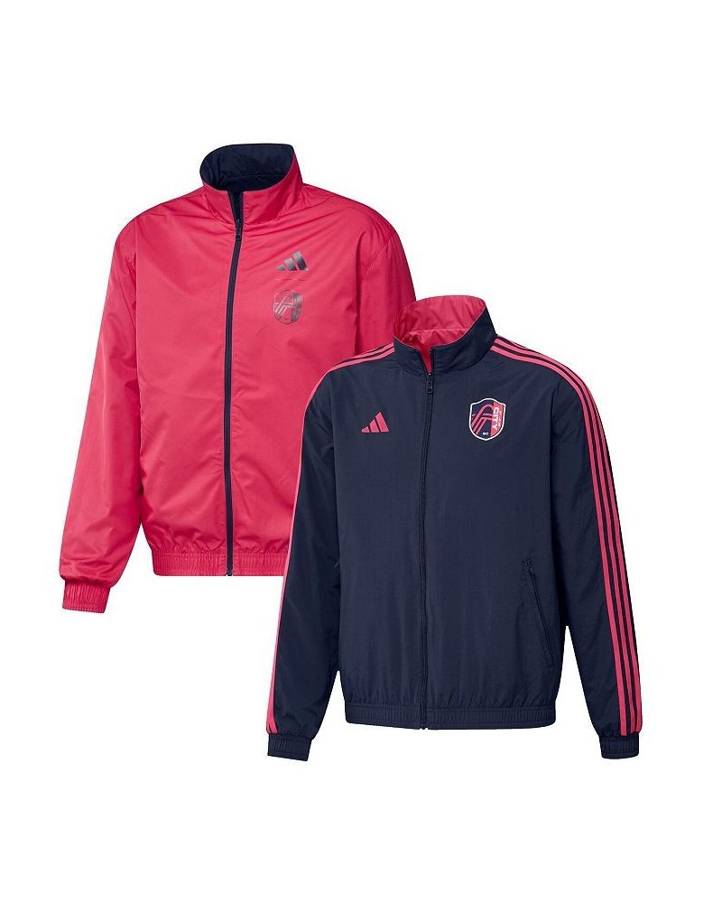 Men's Navy, Red St. Louis City SC 2023 On-Field Anthem Full-Zip Reversible Team Jacket $36.00 Jackets