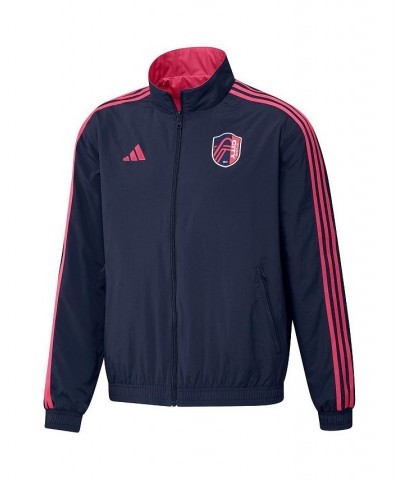 Men's Navy, Red St. Louis City SC 2023 On-Field Anthem Full-Zip Reversible Team Jacket $36.00 Jackets