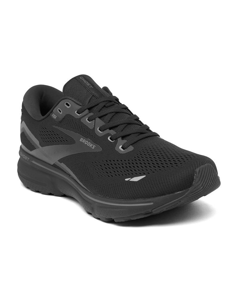 Men's Ghost 15 Running Sneakers Black $49.50 Shoes