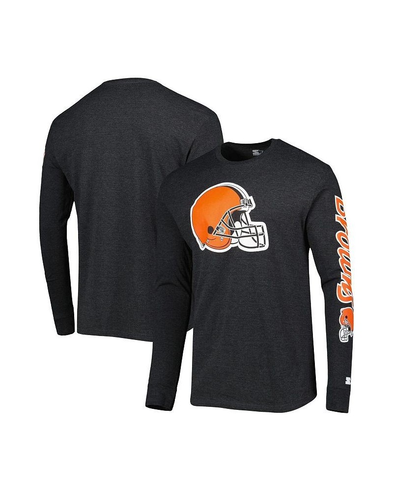 Men's Black Cleveland Browns Halftime Long Sleeve T-shirt $25.49 T-Shirts