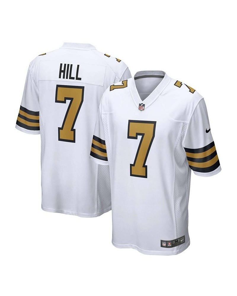 Men's Taysom Hill White New Orleans Saints Alternate Game Jersey $39.59 Jersey