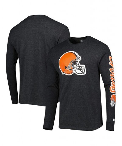 Men's Black Cleveland Browns Halftime Long Sleeve T-shirt $25.49 T-Shirts