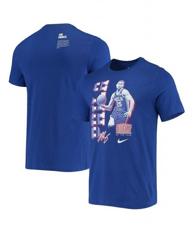 Men's Ben Simmons Blue Philadelphia 76ers Select Series Rookie Of The Year Name And Number T-shirt $26.99 T-Shirts