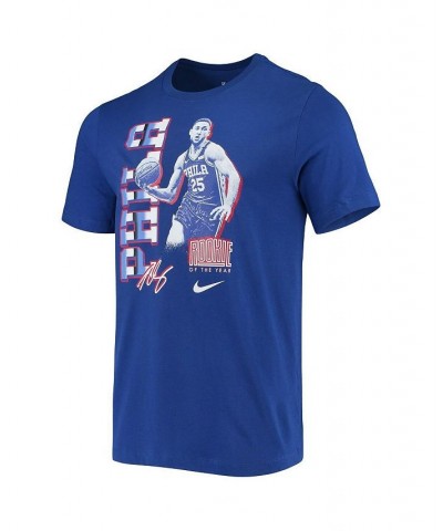 Men's Ben Simmons Blue Philadelphia 76ers Select Series Rookie Of The Year Name And Number T-shirt $26.99 T-Shirts