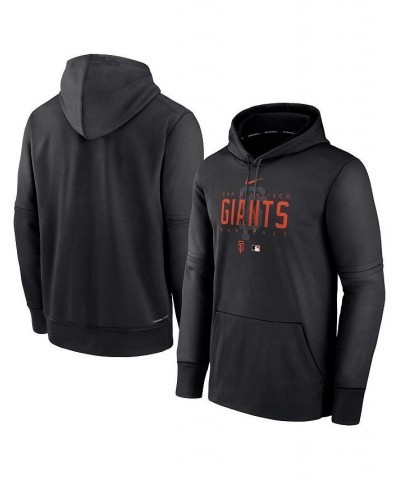 Men's Black San Francisco Giants Authentic Collection Pregame Performance Pullover Hoodie $40.85 Sweatshirt