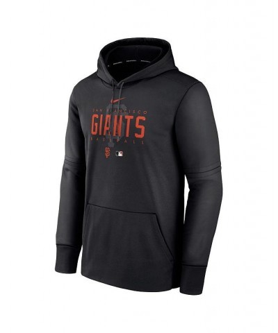 Men's Black San Francisco Giants Authentic Collection Pregame Performance Pullover Hoodie $40.85 Sweatshirt